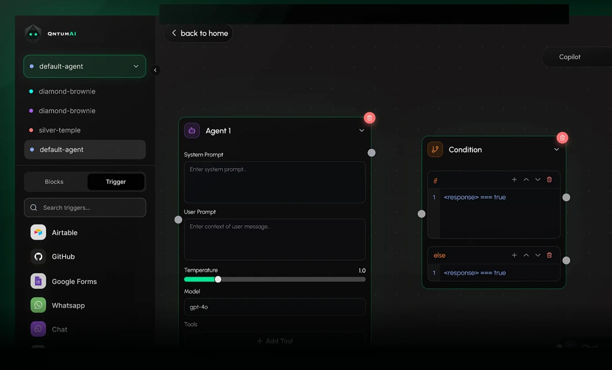 QntumAi product screen